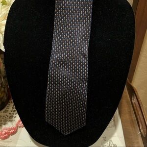 Yves Saint Laurent Blue Silk Tie